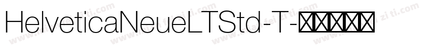 HelveticaNeueLTStd-T字体转换