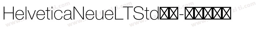 HelveticaNeueLTStd系列字体转换