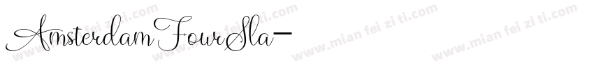 AmsterdamFourSla字体转换