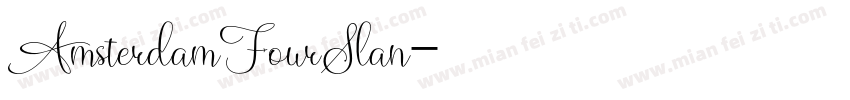 AmsterdamFourSlan字体转换