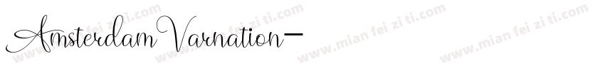 AmsterdamVarnation字体转换