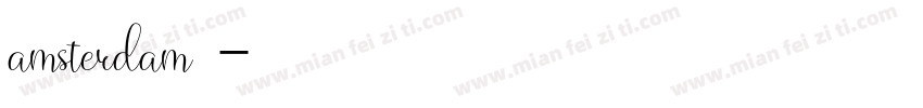 amsterdam字体字体转换