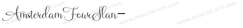 AmsterdamFourSlan字体转换