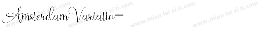 AmsterdamVariatio字体转换