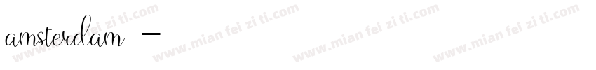 amsterdam字体字体转换