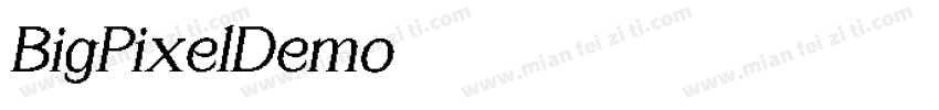 BigPixelDemo字体转换
