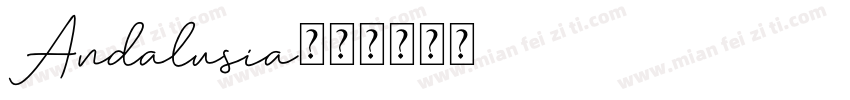 Andalusia字体转换
