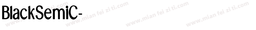 BlackSemiC字体转换