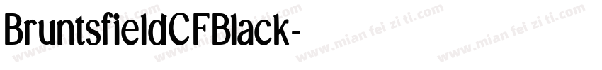 BruntsfieldCFBlack字体转换