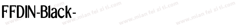 FFDIN-Black字体转换
