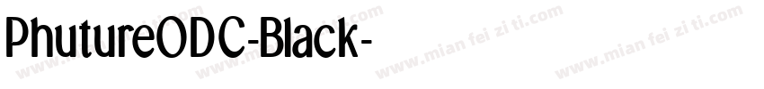 PhutureODC-Black字体转换