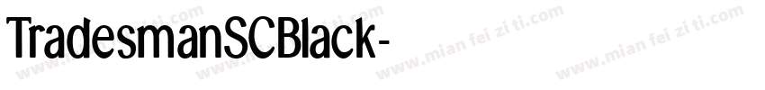 TradesmanSCBlack字体转换