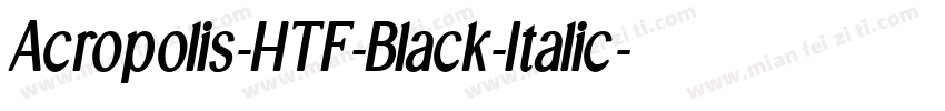 Acropolis-HTF-Black-Italic字体转换