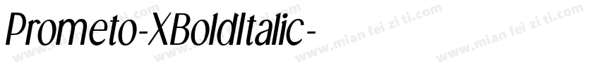 Prometo-XBoldItalic字体转换