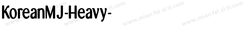 KoreanMJ-Heavy字体转换