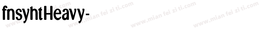 fnsyhtHeavy字体转换