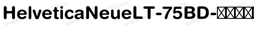 HelveticaNeueLT-75BD字体转换