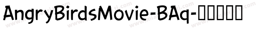 AngryBirdsMovie-BAq字体转换