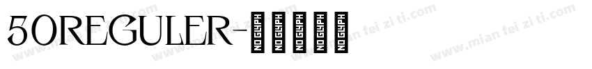 50reguler字体转换
