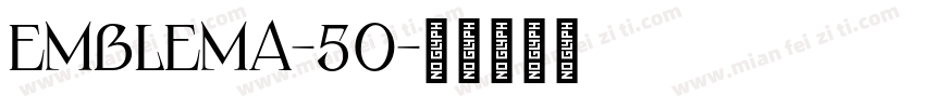 Emblema-50字体转换