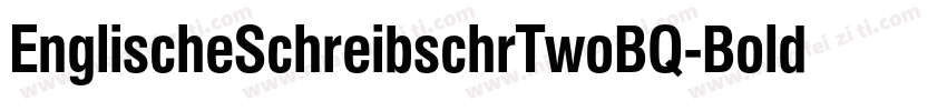 EnglischeSchreibschrTwoBQ-Bold字体转换