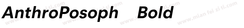 AnthroPosoph-Bold字体转换
