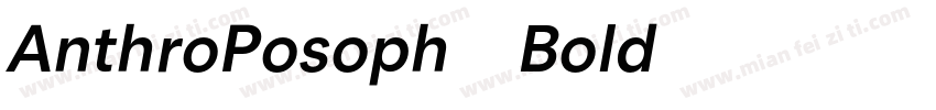 AnthroPosoph-Bold字体转换