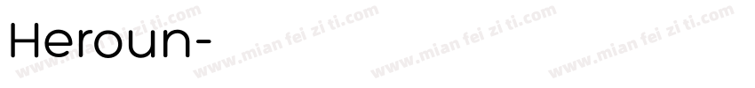 Heroun字体转换