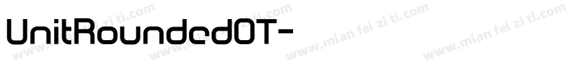 UnitRoundedOT字体转换