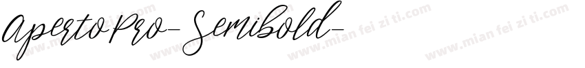 ApertoPro-Semibold字体转换