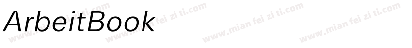 ArbeitBook字体转换
