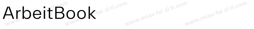 ArbeitBook字体转换
