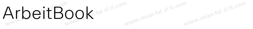 ArbeitBook字体转换