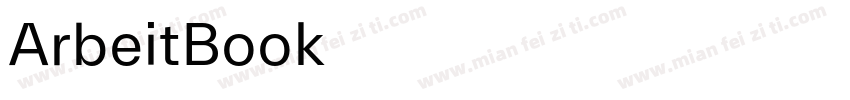 ArbeitBook字体转换