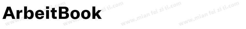 ArbeitBook字体转换