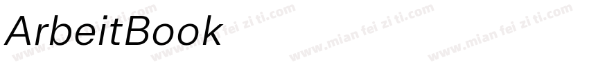 ArbeitBook字体转换
