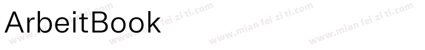 ArbeitBook字体转换