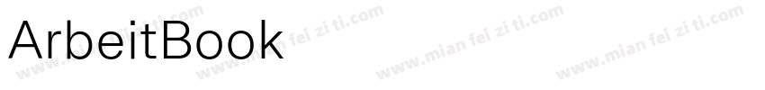 ArbeitBook字体转换