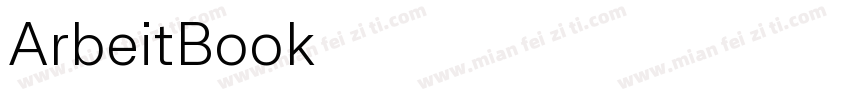 ArbeitBook字体转换