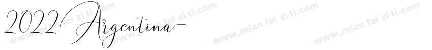 2022Argentina字体转换