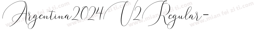 Argentina2024V2Regular字体转换