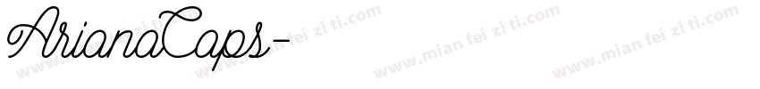 ArianaCaps字体转换