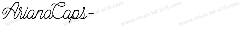 ArianaCaps字体转换