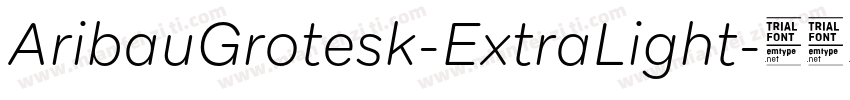 AribauGrotesk-ExtraLight字体转换