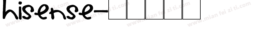 hisense字体转换