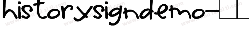 historysigndemo字体转换
