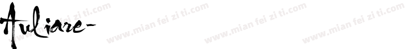 Auliare字体转换
