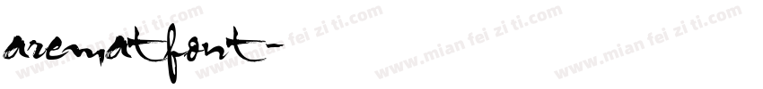 arematfont字体转换