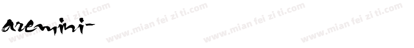 aremini字体转换
