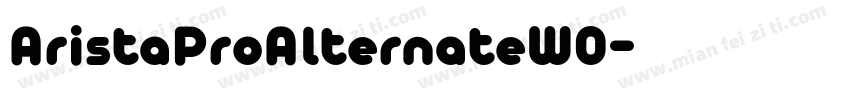 AristaProAlternateW0字体转换